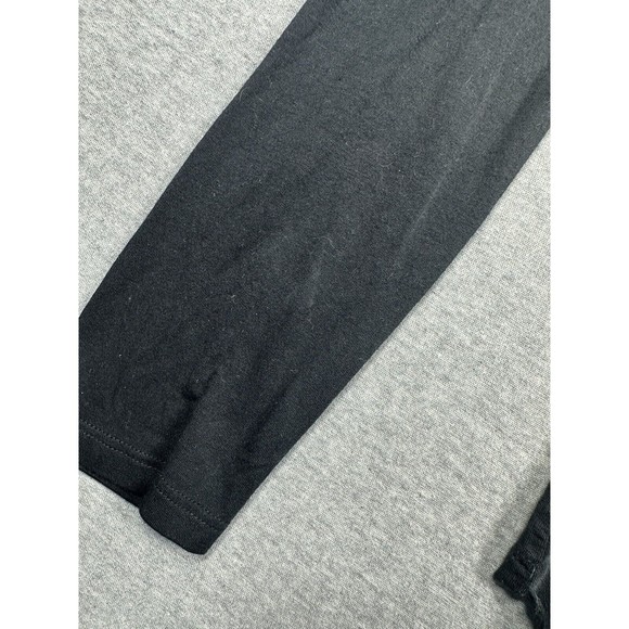 Theory Pullover Blouse Shirt Silk Blend Drape Accent Black Size Large - Picture 5 of 9